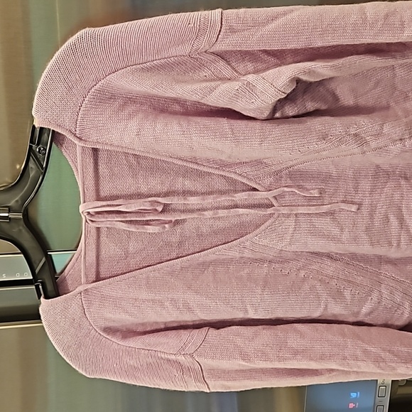 💕REBECCA MINKOFF💕 Lady Sweater ~ 100% Cashmere Lavender Mist Small S NWT - Picture 5 of 11